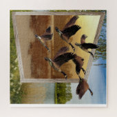 GEESE FLIEGT AUS DEM BILD PUZZLE (Horizontal)