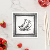 Geese Gingham Serviette (Beispiel)