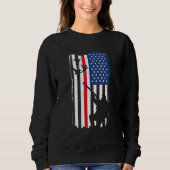 Geese Hunter Us Flag Goose Hunting Sweatshirt (Vorderseite)