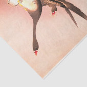 GEESE IN FLIGHT JAPANESE DRUCKZERTITEL SEIDENPAPIER (Ausschnitt)