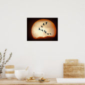 GEESE IN FLIGHT POSTER (Küche)
