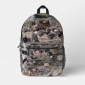 Geese in the Park Backpack Bedruckter Rucksack (Vorderseite)