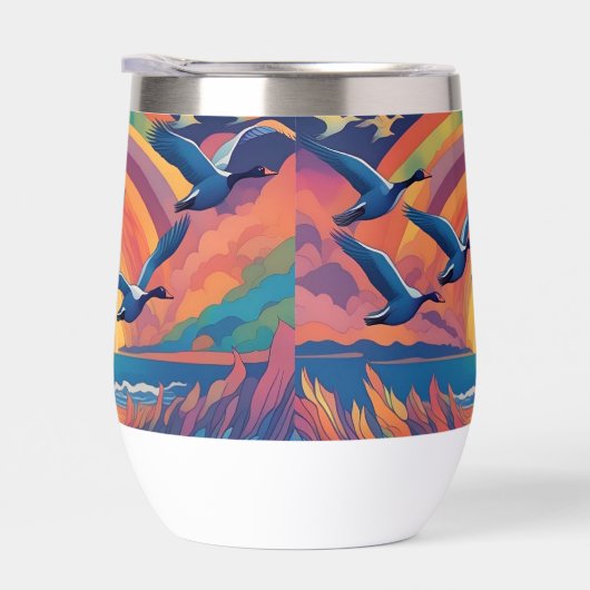 Geese Over Beach bei Sunrise (Rechts)