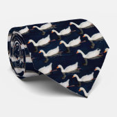 Geese pattern krawatte (Gerollt)
