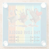 geese plus size T-Shirt Glasuntersetzer (Rückseite)