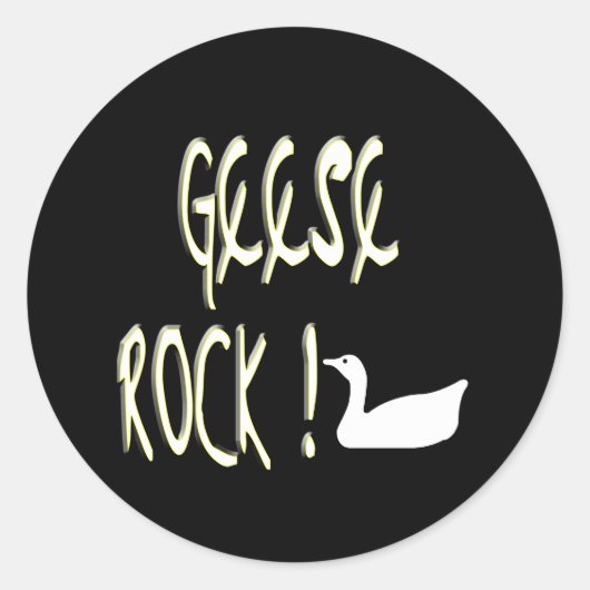 Geese Rock! Aufkleber (Vorderseite)