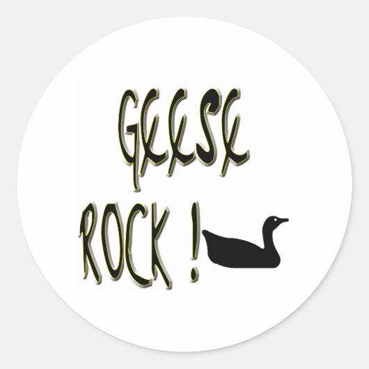 Geese Rock! Aufkleber (Vorderseite)