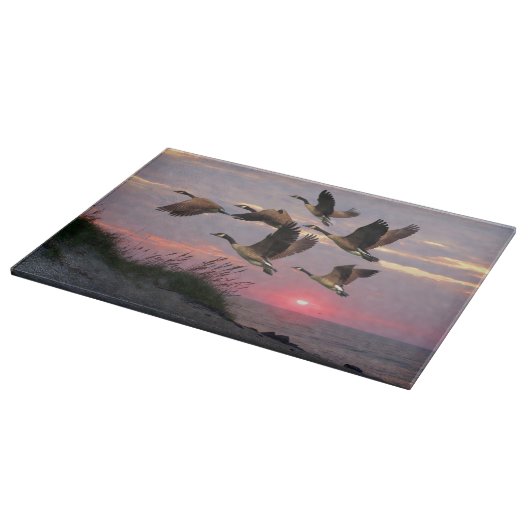 GEESE ÜBER DIE DUNEN SCHNEIDEBRETT (Ecke)