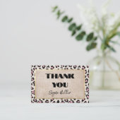 Geetah Pattern und Gold Vintag Vielen Dank Visitenkarte (Stehend Vorderseite)