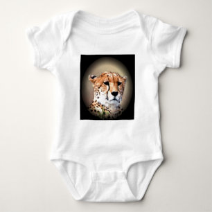 Geetah Portrait von Vollmond: Die Gnade der Natur Baby Strampler