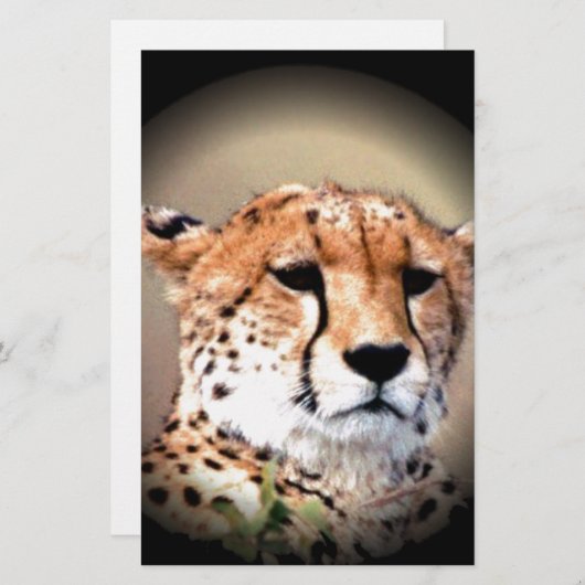 Geetah Portrait von Vollmond: Die Gnade der Natur Briefpapier (Vorne/Hinten)