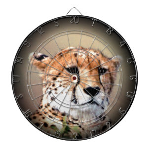 Geetah Portrait von Vollmond: Die Gnade der Natur Dartscheibe