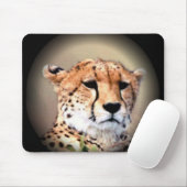 Geetah Portrait von Vollmond: Die Gnade der Natur Mousepad (Mit Mouse)