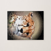 Geetah Portrait von Vollmond: Die Gnade der Natur Puzzle (Horizontal)