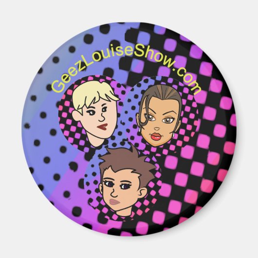 Geez Louise Colorful Magnet (Vorne)