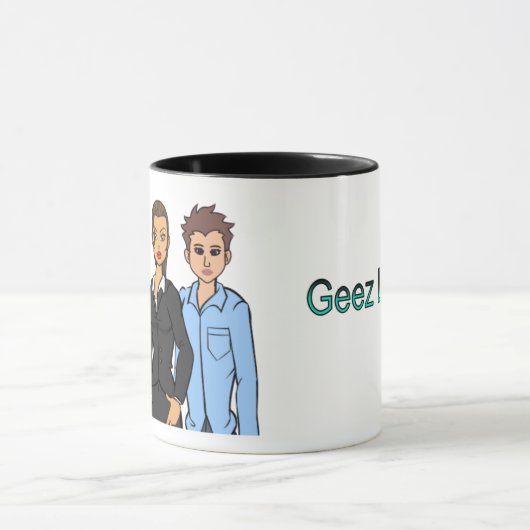 Geez Louise-Tasse mit Titel Tasse (Zentrum)
