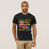 Geez Script Tigrinya Alphabets Eritrea T-Shirt (Vorne ganz)