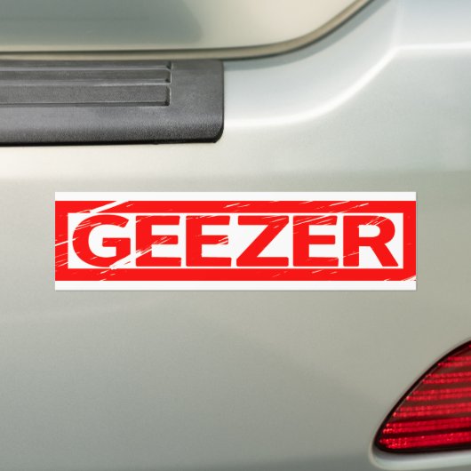 Geezer-Briefmarke Autoaufkleber (Auf Auto)