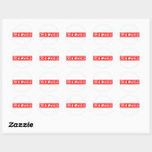 Geezer-Briefmarke Runder Aufkleber (Blatt)