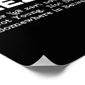 Geezer Definition - Funny Old Age  Poster (Ecke)