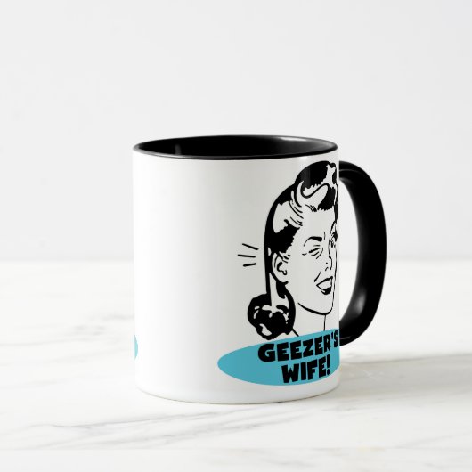 Geezer-Ehefrau Tasse (VorderseiteRechts)