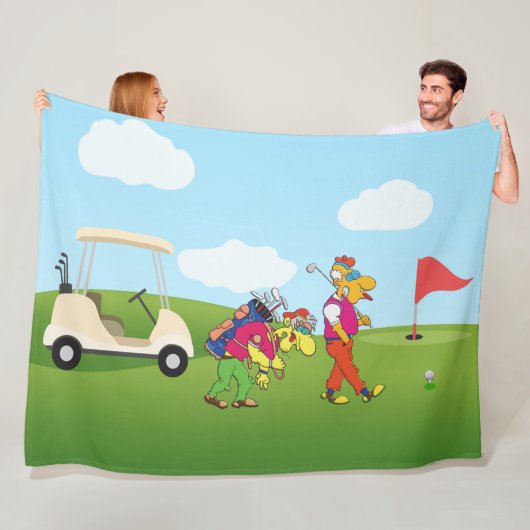 Geezer Golf Fleece Blanket (Beispiel)