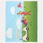 Geezer Golf Fleece Blanket (Vorderseite)