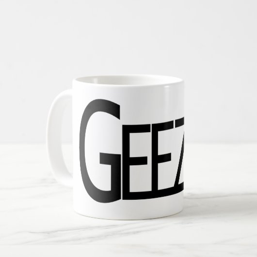 Geezer Kaffeetasse (Vorderseite Links)