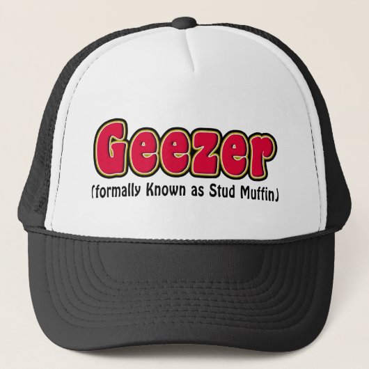 Geezer-oder Bolzen-Muffin-Großvater-Kappe Truckerkappe (Vorderseite)
