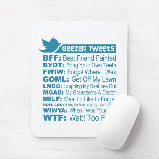 Geezer tweetet - Mousepad (Mit Mouse)