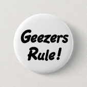 Geezers-Regel! Knopf Button (Vorderseite)