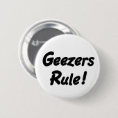 Geezers-Regel! Knopf Button (Vorne & Hinten)
