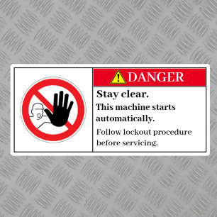 Gefahr-Aufenthalt-vermeiden-Schild Aufkleber