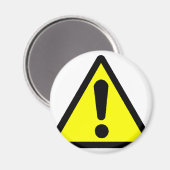 Gefahr! (Ausrufezeichen) Magnet (Vorderseite/Rückseite)
