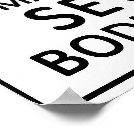 Gefahr Bagpipe Poster (Ecke)