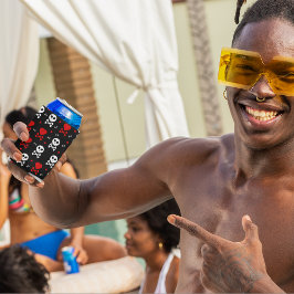 Gefahr Beängstigender Schädelmuster Dosenkühler