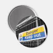 Gefahr behalte den Signalmagnet Magnet (Vorderseite/Rückseite)