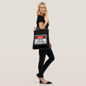 Gefahr Behalte Gefahrengebiet-Zeichen Tasche (Am Model)