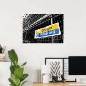 Gefahr Behalten Schildkröte Poster (Heimbüro)