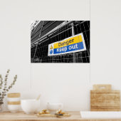 Gefahr Behalten Schildkröte Poster (Küche)