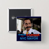 Gefahr Carlos (alias Anthony Weiner) Button (Vorne & Hinten)