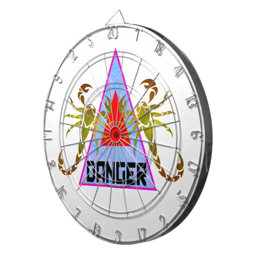 Gefahr Dartscheibe (Vorderseite rechts)