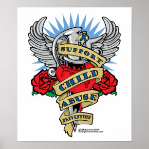 Gefahr der Verhinderung von Kindesmissbrauch Poster