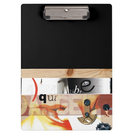 Gefahr - Digitale Collage Art - Zwischenablage Klemmbrett (Vorderseite)