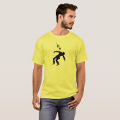 Gefahr!  Elektrisches Warnzeichen T-Shirt (Vorne ganz)