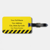 Gefahr! Emotionales Gepäck: Gepäckmarke kommt Gepäckanhänger (Rückseite horizontal)