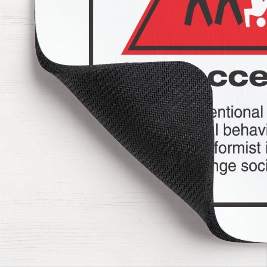 Gefahr! Exzentrisch Mousepad (Ecke)