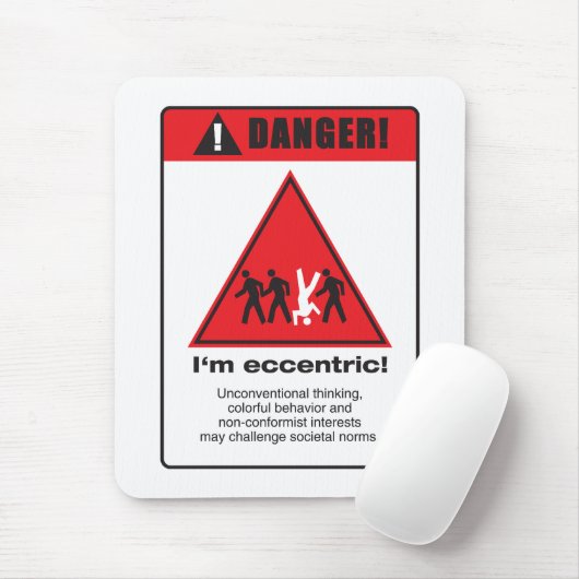 Gefahr! Exzentrisch Mousepad (Mit Mouse)