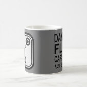 Gefahr FLUX Capacitor 1,21 Gigawatt Kaffeetasse (Mittel)