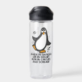 Gefahr Funny Penguin CamelBak Eddy Trinkflasche (Rückseite)